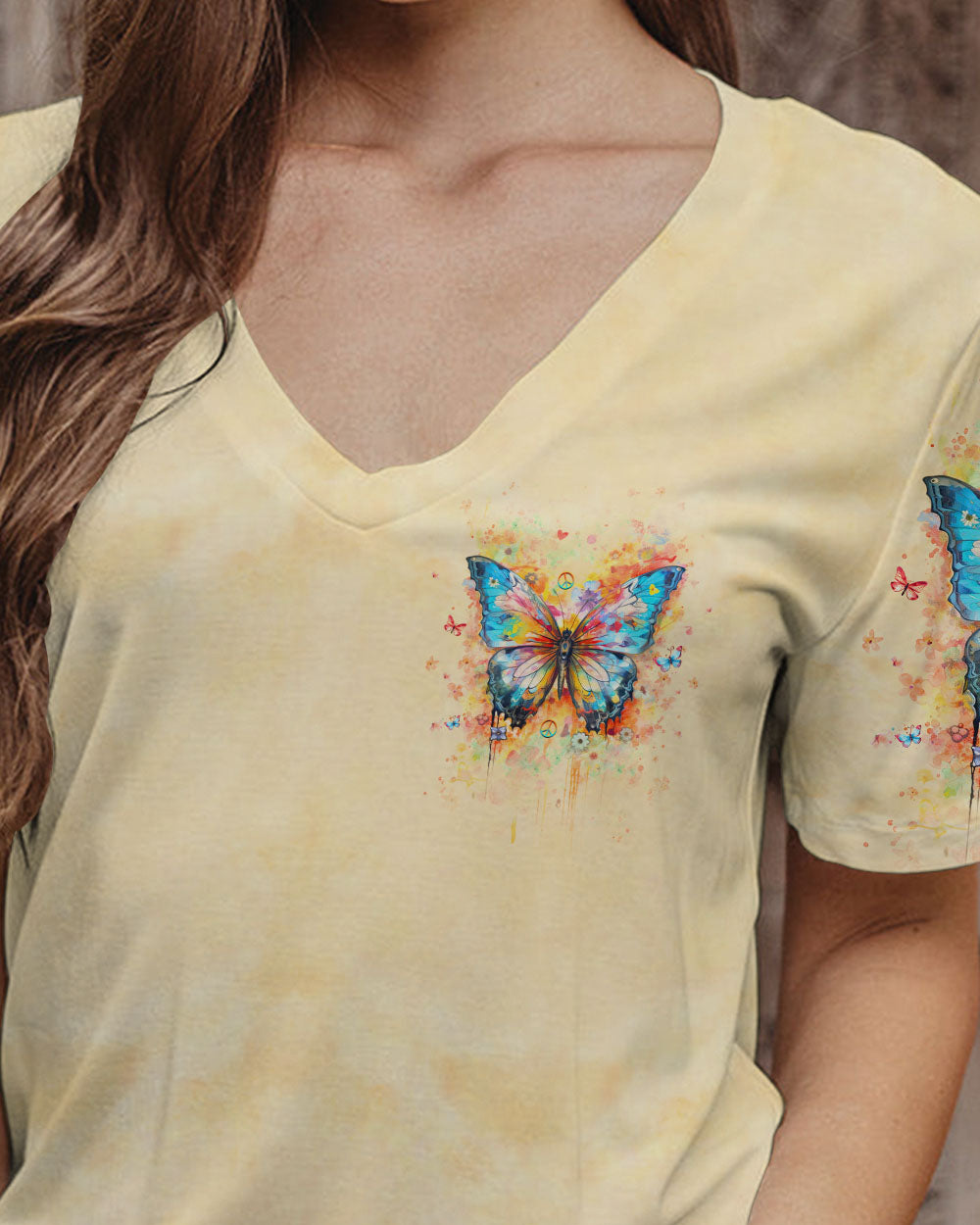 WHISPER WORDS OF WISDOM LET IT BE BUTTERFLY ALL OVER PRINT - YHHG2012243