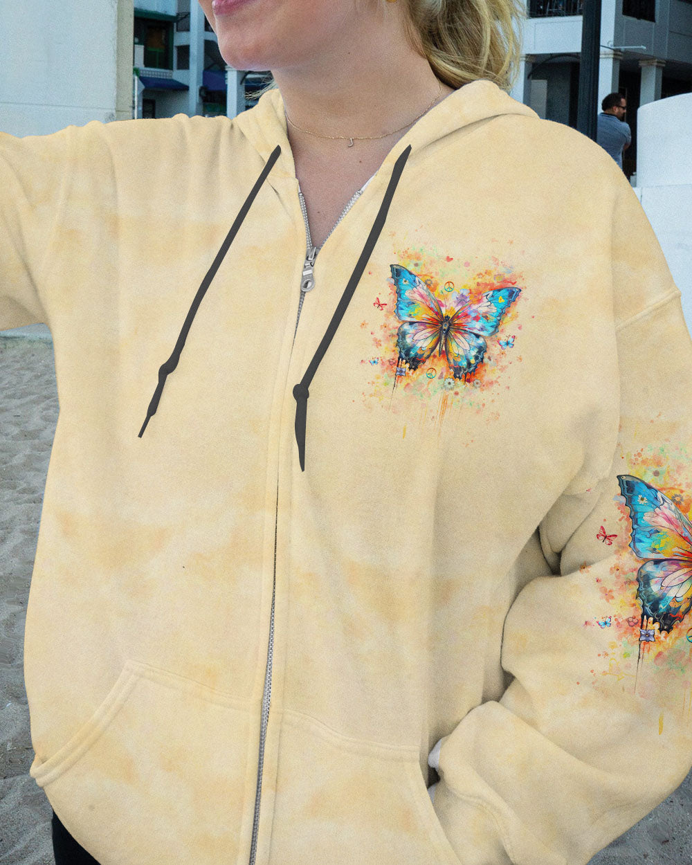 WHISPER WORDS OF WISDOM LET IT BE BUTTERFLY ALL OVER PRINT - YHHG2012243