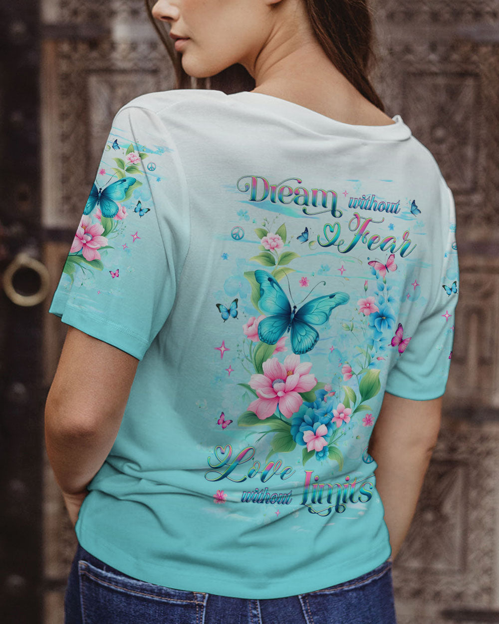 DREAM WITHOUT FEAR BUTTERFLY ALL OVER PRINT - YHHG2101251