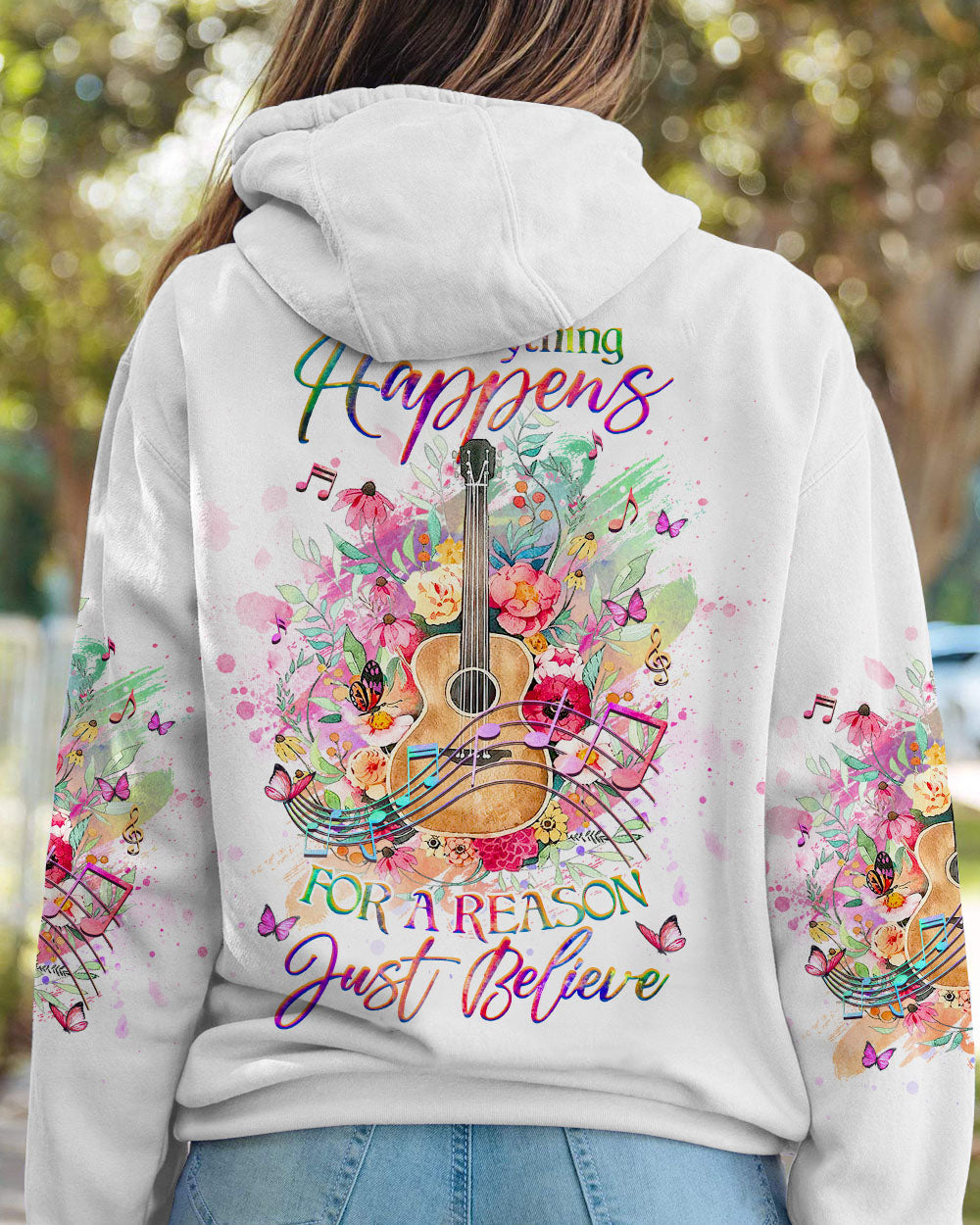 JUST BELIEVE GUITAR ALL OVER PRINT - YHHG2106232