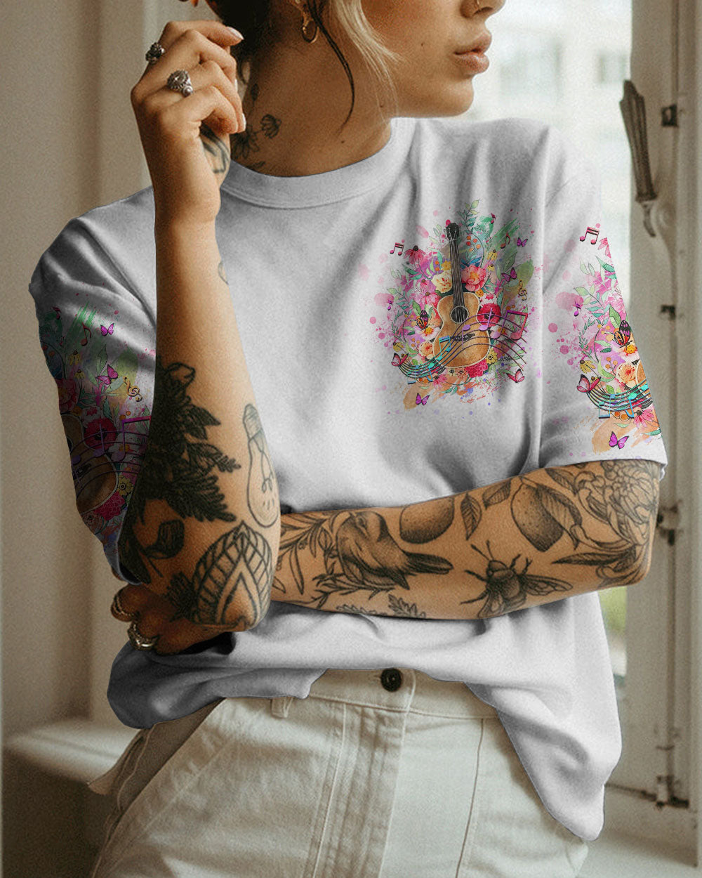 JUST BELIEVE GUITAR ALL OVER PRINT - YHHG2106232