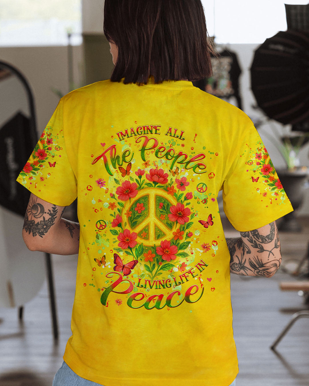IMAGINE ALL THE PEOPLE LIVING LIFE IN PEACE ALL OVER PRINT - YHHG2204253