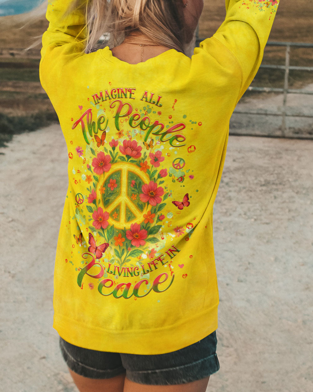 IMAGINE ALL THE PEOPLE LIVING LIFE IN PEACE ALL OVER PRINT - YHHG2204253