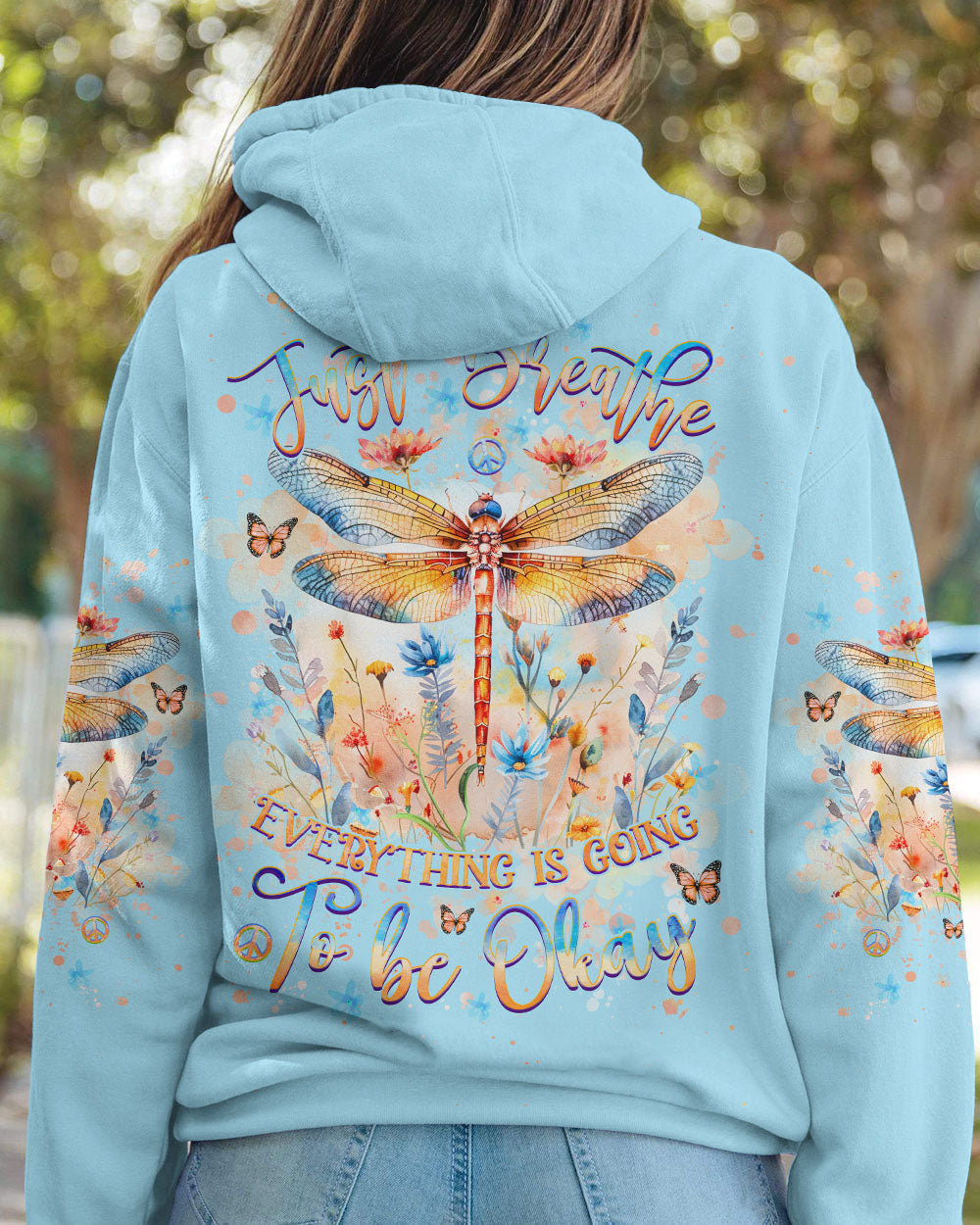 JUST BREATHE DRAGONFLY ALL OVER PRINT - YHHG2205244