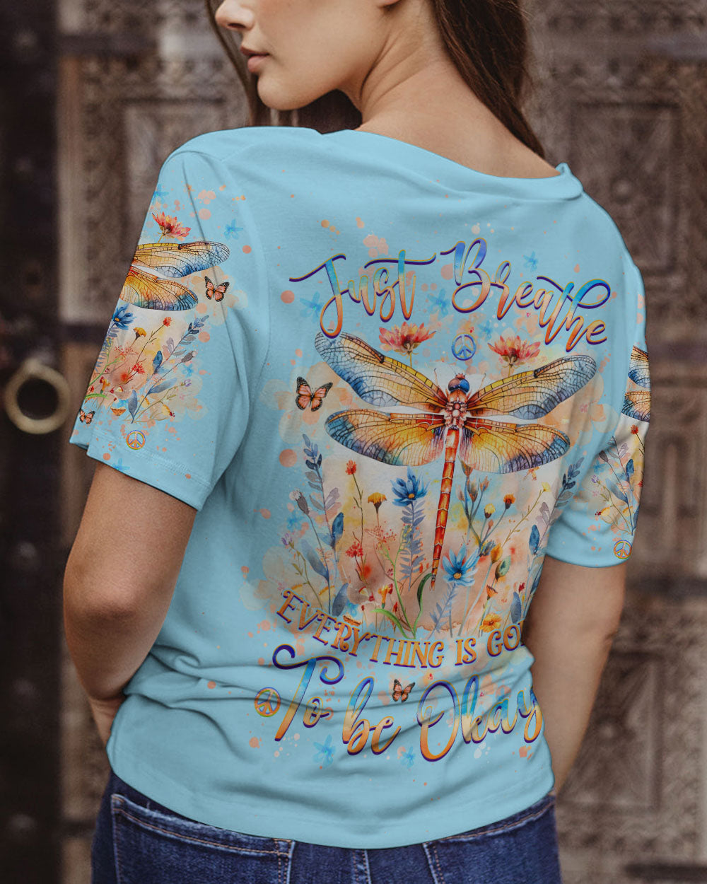 JUST BREATHE DRAGONFLY ALL OVER PRINT - YHHG2205244
