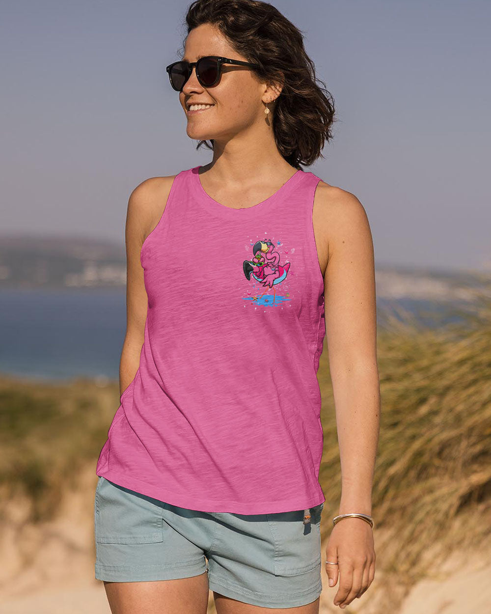PRETTY IN PINK FLAMINGO ALL OVER PRINT - YHHG2307242
