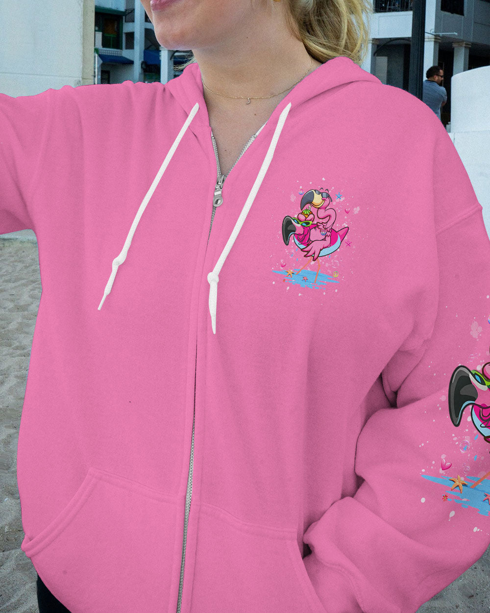 PRETTY IN PINK FLAMINGO ALL OVER PRINT - YHHG2307242