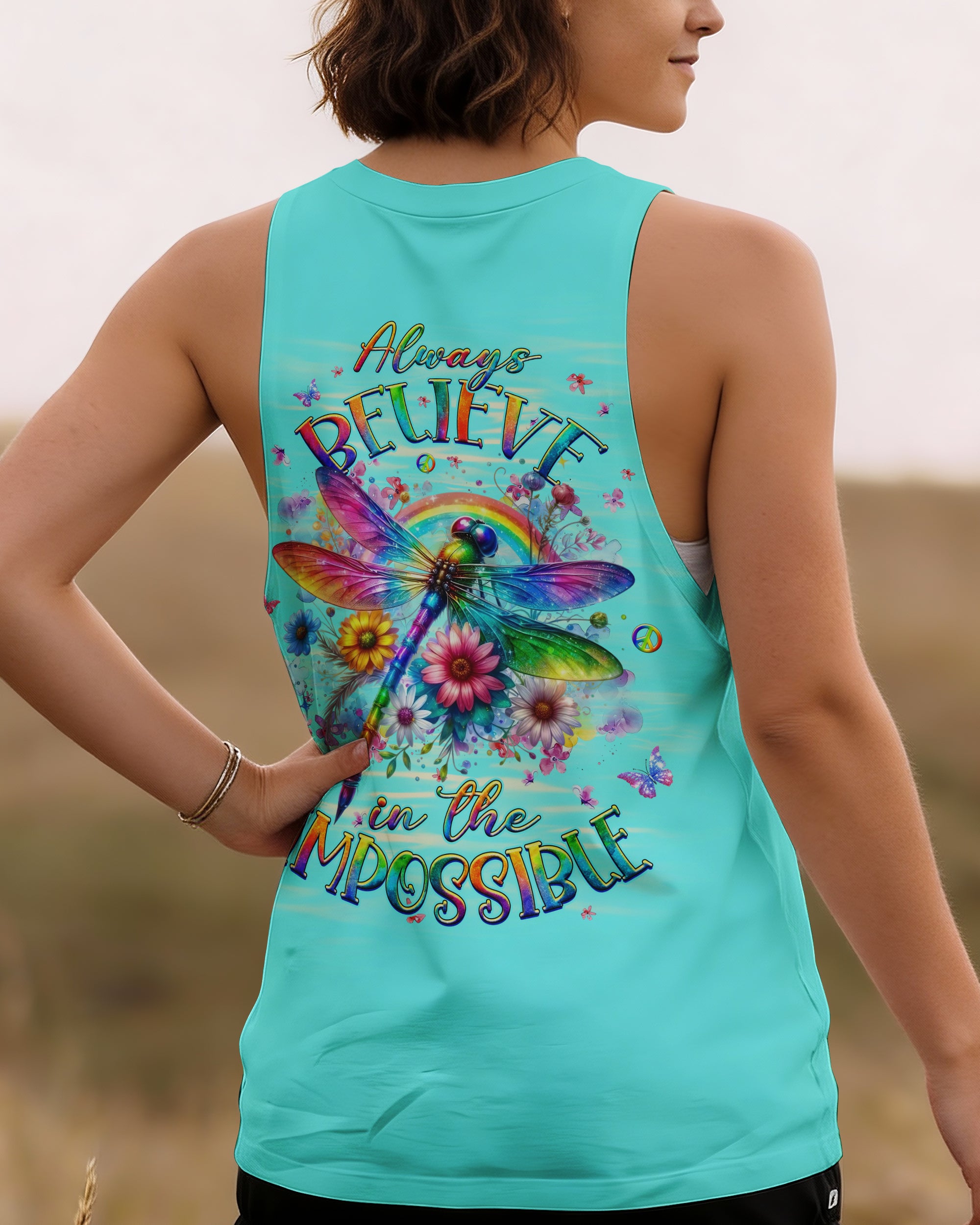 ALWAYS BELIEVE IN THE IMPOSSIBLE DRAGONFLY ALL OVER PRINT - YHHG2312251