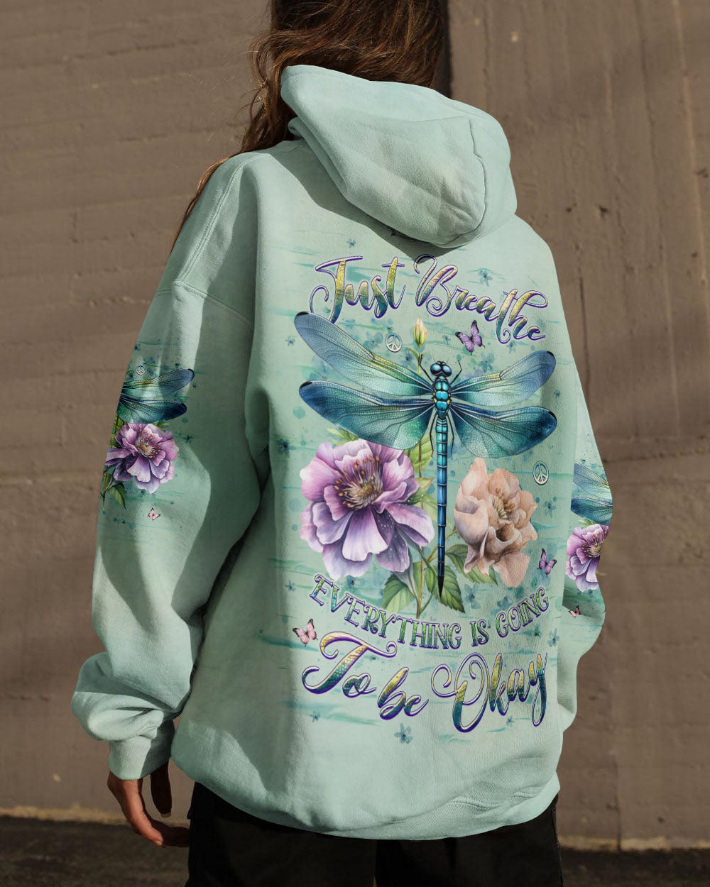 JUST BREATHE DRAGONFLY ALL OVER PRINT - YHHG2401251