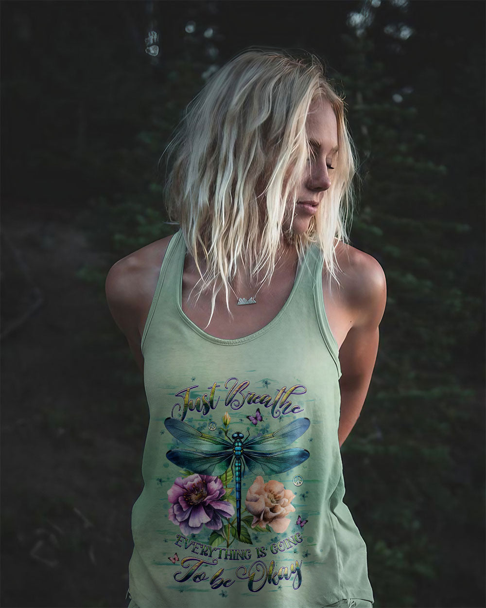 JUST BREATHE DRAGONFLY ALL OVER PRINT - YHHG2401251