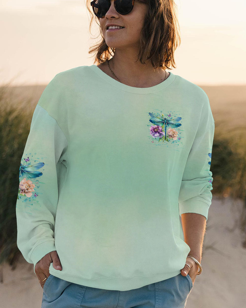 JUST BREATHE DRAGONFLY ALL OVER PRINT - YHHG2401251