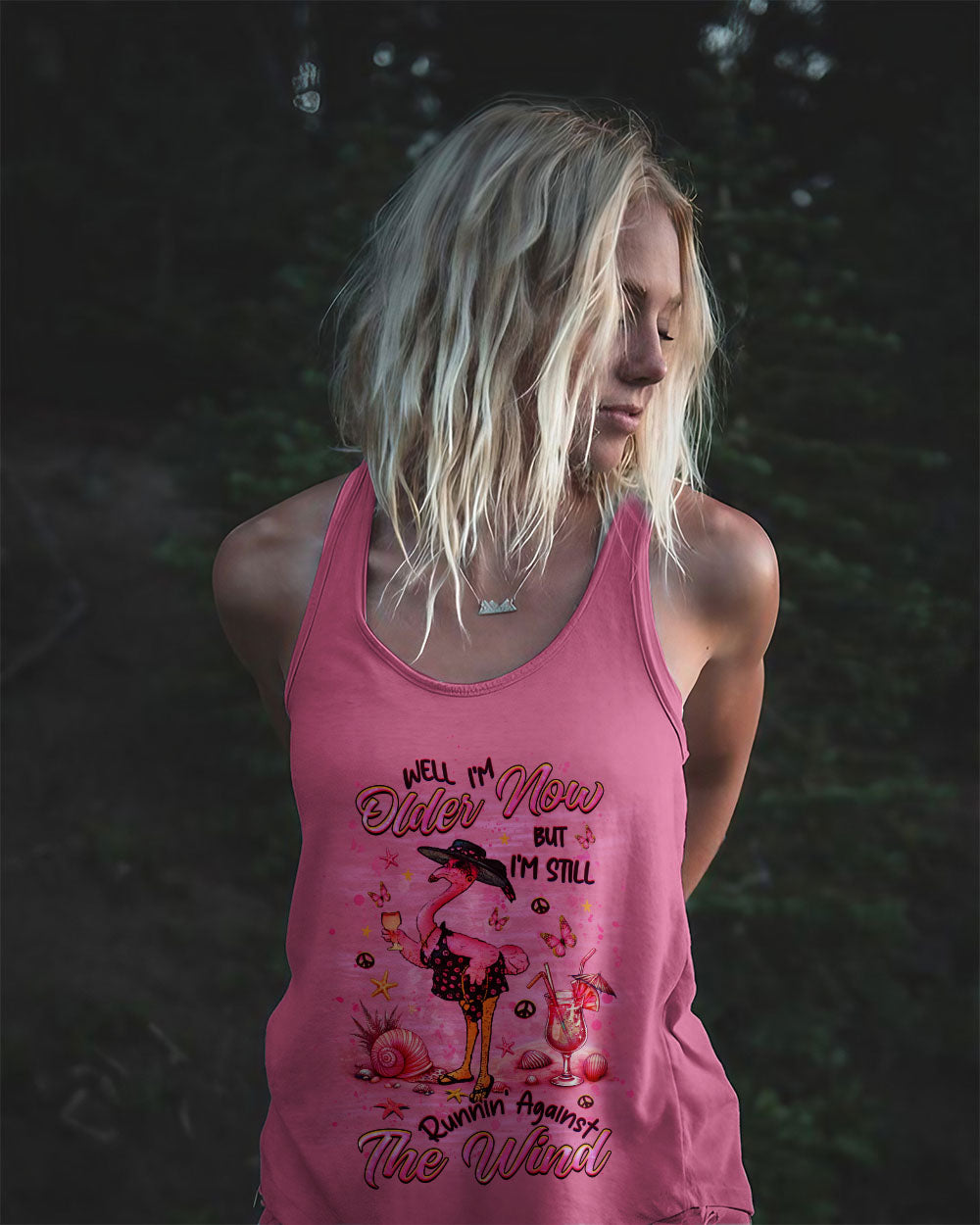 RUNNING AGAINST THE WIND FLAMINGO ALL OVER PRINT - YHHG2406241