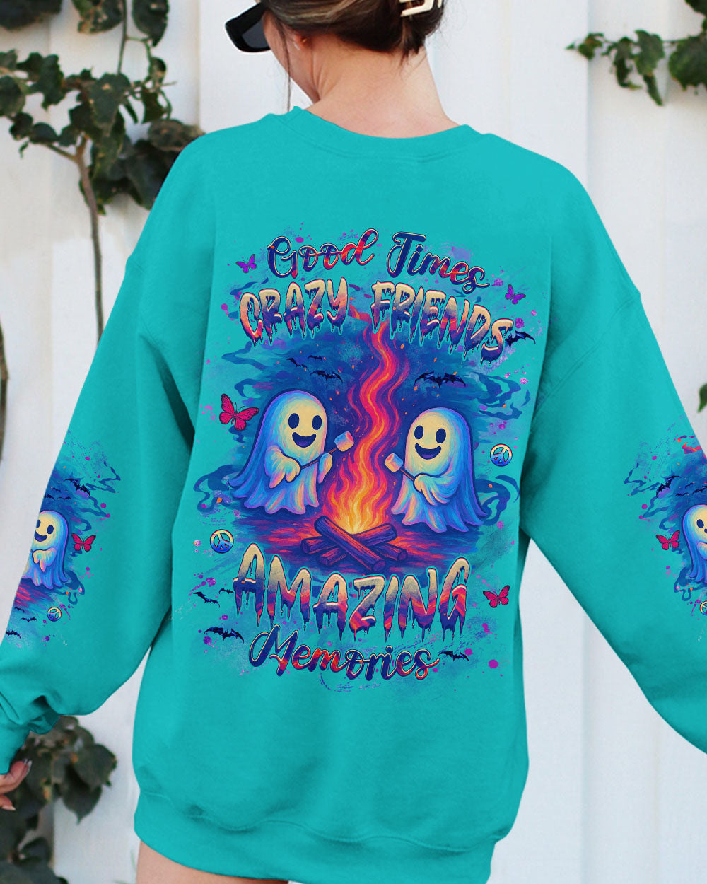 GOOD TIMES CRAZY FRIEND HALLOWEEN ALL OVER PRINT - YHHG2407253