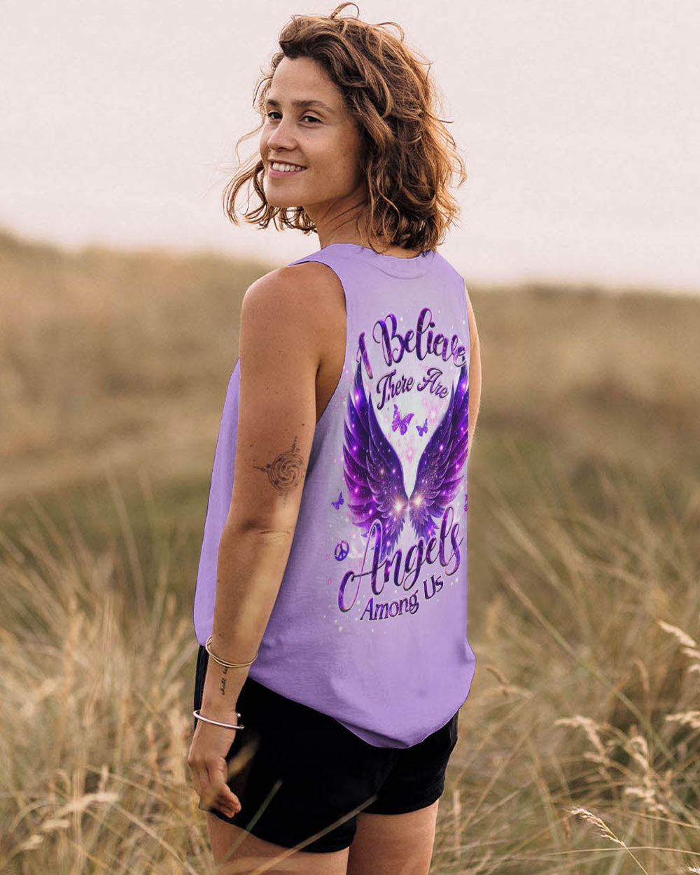 I BELIEVE THERE ARE ANGELS AMONG US WINGS ALL OVER PRINT - YHHG2411251