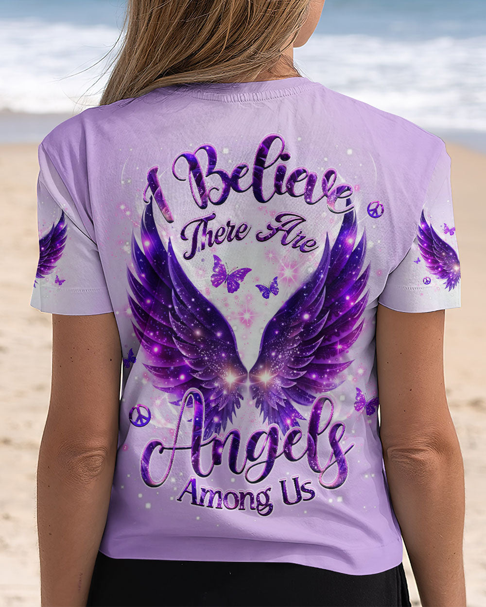 I BELIEVE THERE ARE ANGELS AMONG US WINGS ALL OVER PRINT - YHHG2411251