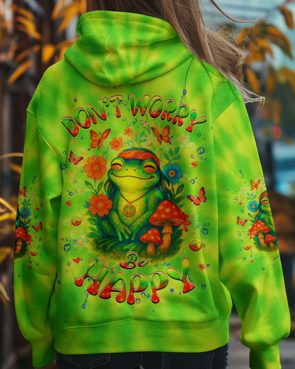 DON'T WORRY BE HAPPY FROG ALL OVER PRINT - YHHG2504252