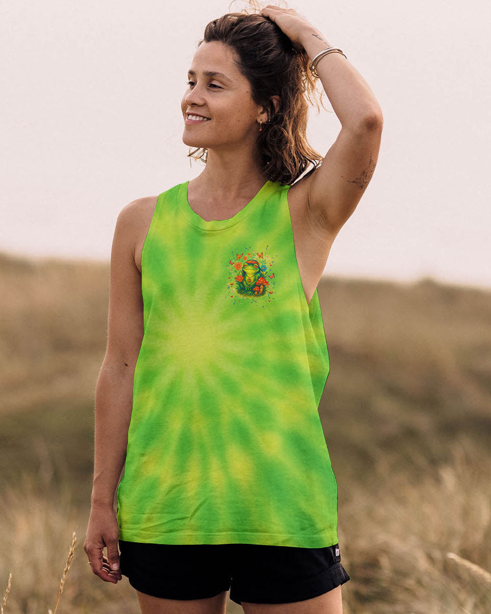 DON'T WORRY BE HAPPY FROG ALL OVER PRINT - YHHG2504252