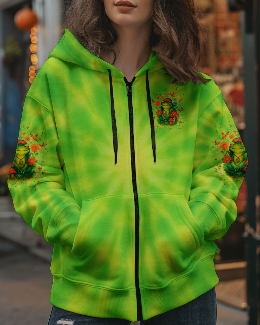 DON'T WORRY BE HAPPY FROG ALL OVER PRINT - YHHG2504252