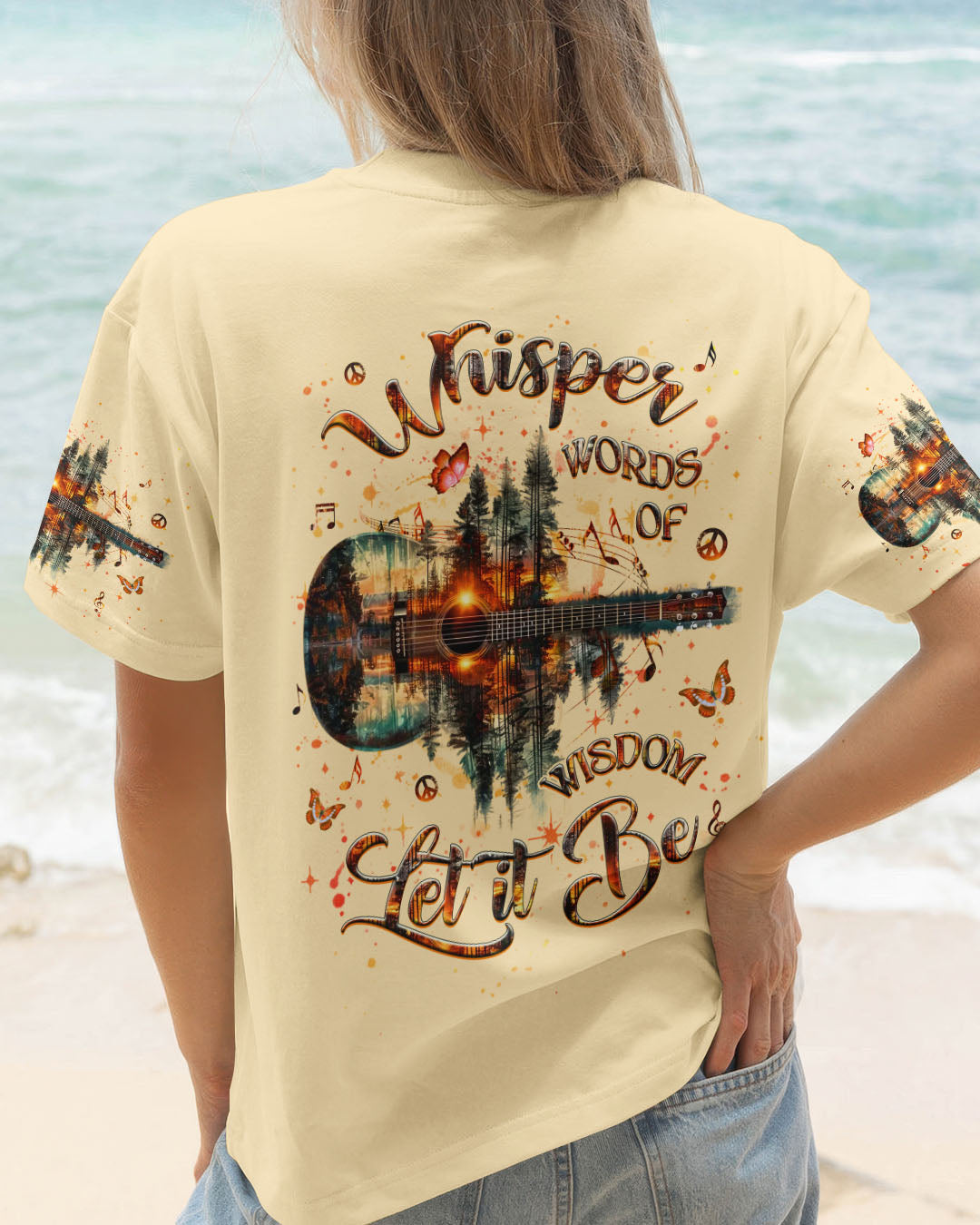 WHISPER WORDS OF WISDOM LET IT BE GUITAR ALL OVER PRINT - YHHG2506254