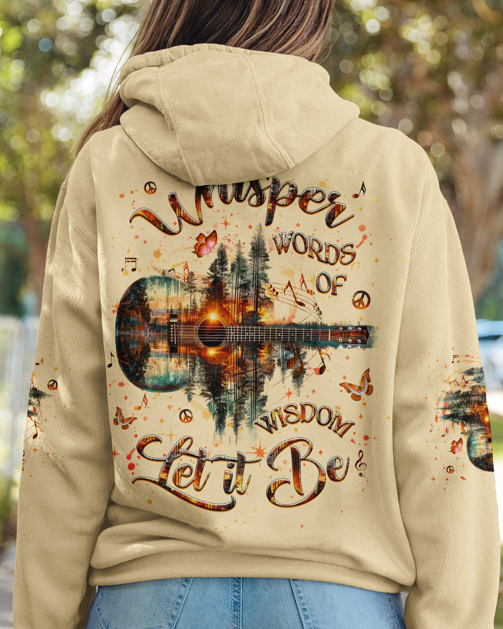 WHISPER WORDS OF WISDOM LET IT BE GUITAR ALL OVER PRINT - YHHG2506254