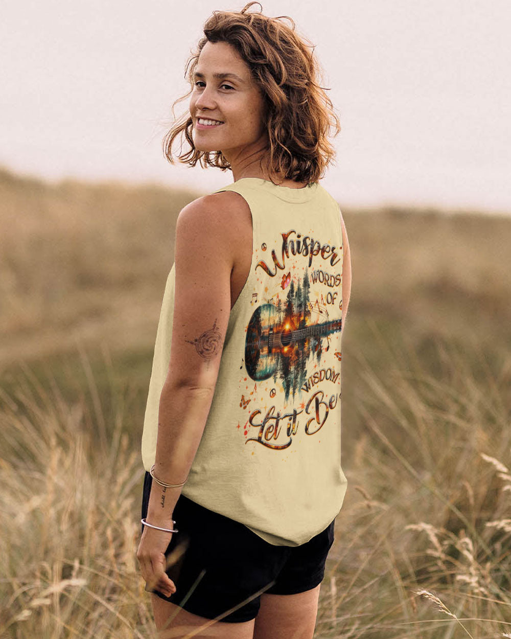 WHISPER WORDS OF WISDOM LET IT BE GUITAR ALL OVER PRINT - YHHG2506254