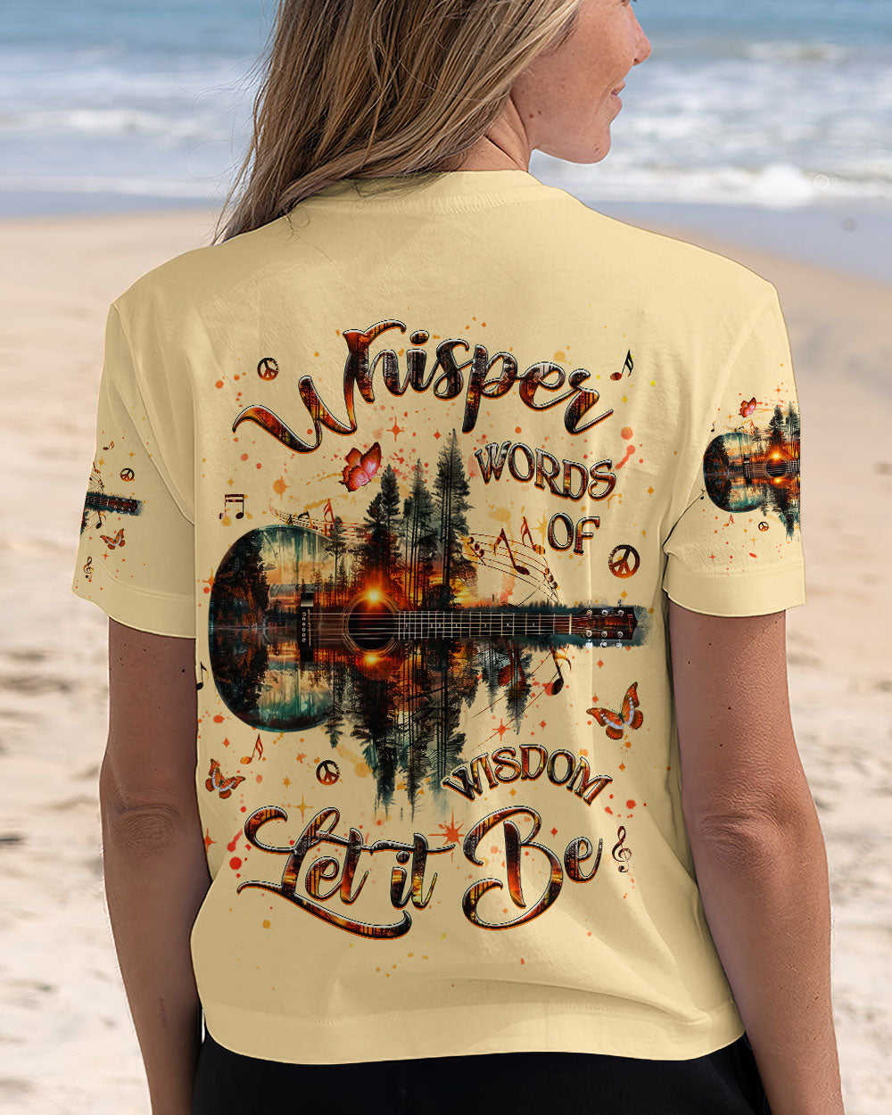 WHISPER WORDS OF WISDOM LET IT BE GUITAR ALL OVER PRINT - YHHG2506254
