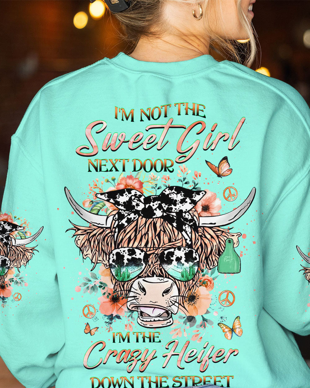 I'M THE CRAZY HEIFER ALL OVER PRINT - YHHG2507233