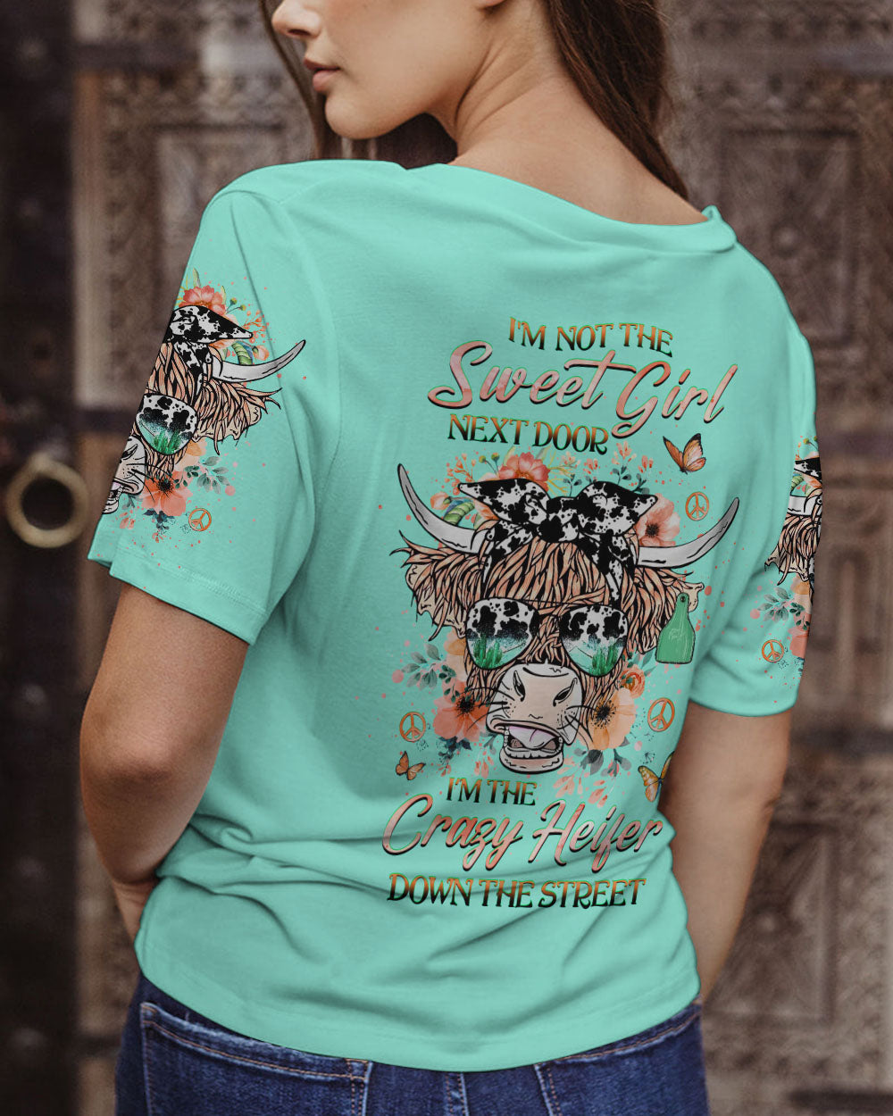 I'M THE CRAZY HEIFER ALL OVER PRINT - YHHG2507233