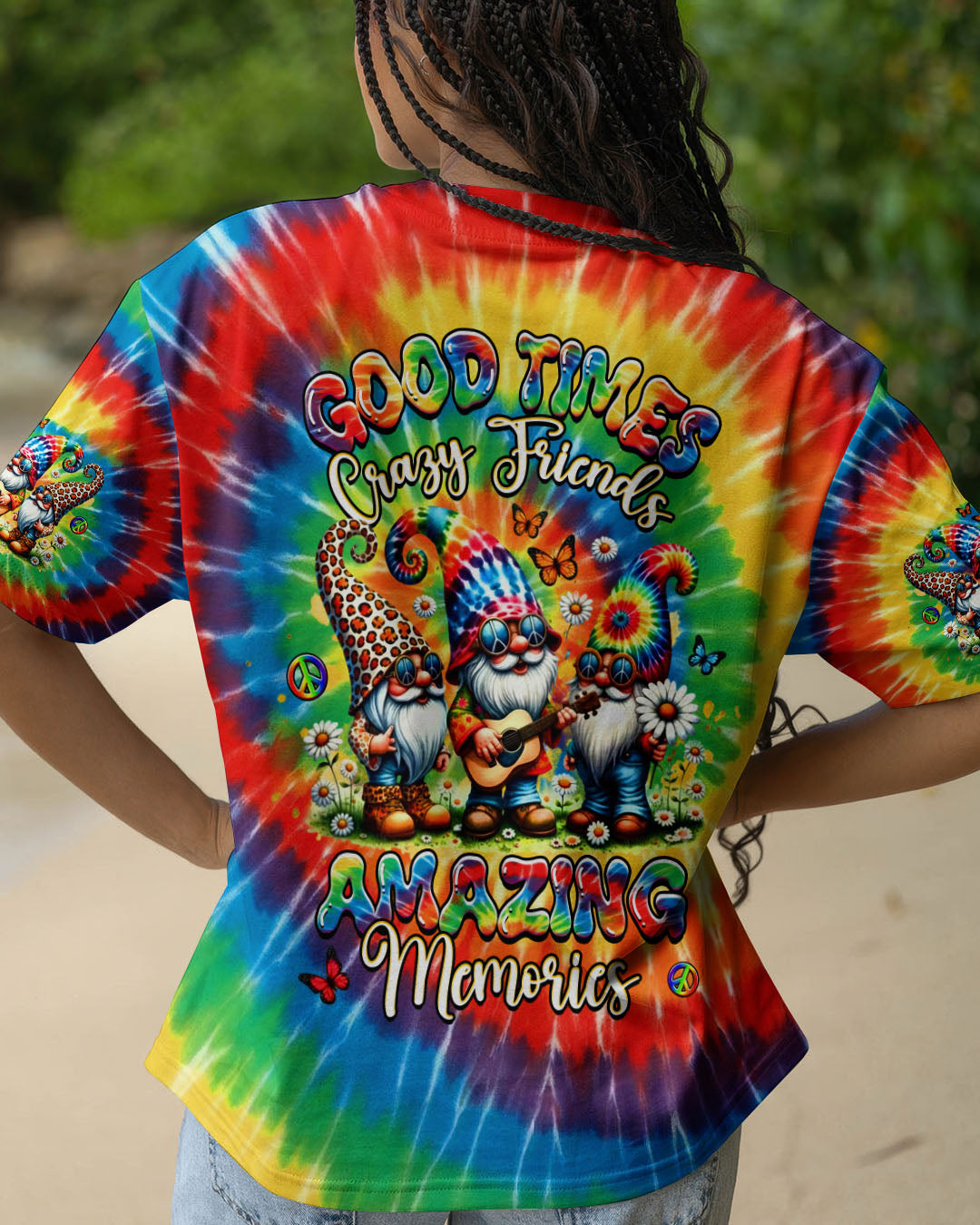 GOOD TIMES CRAZY FRIEND GNOMES ALL OVER PRINT - YHHG2511253