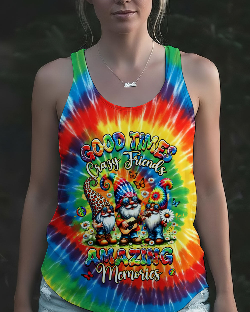 GOOD TIMES CRAZY FRIEND GNOMES ALL OVER PRINT - YHHG2511253