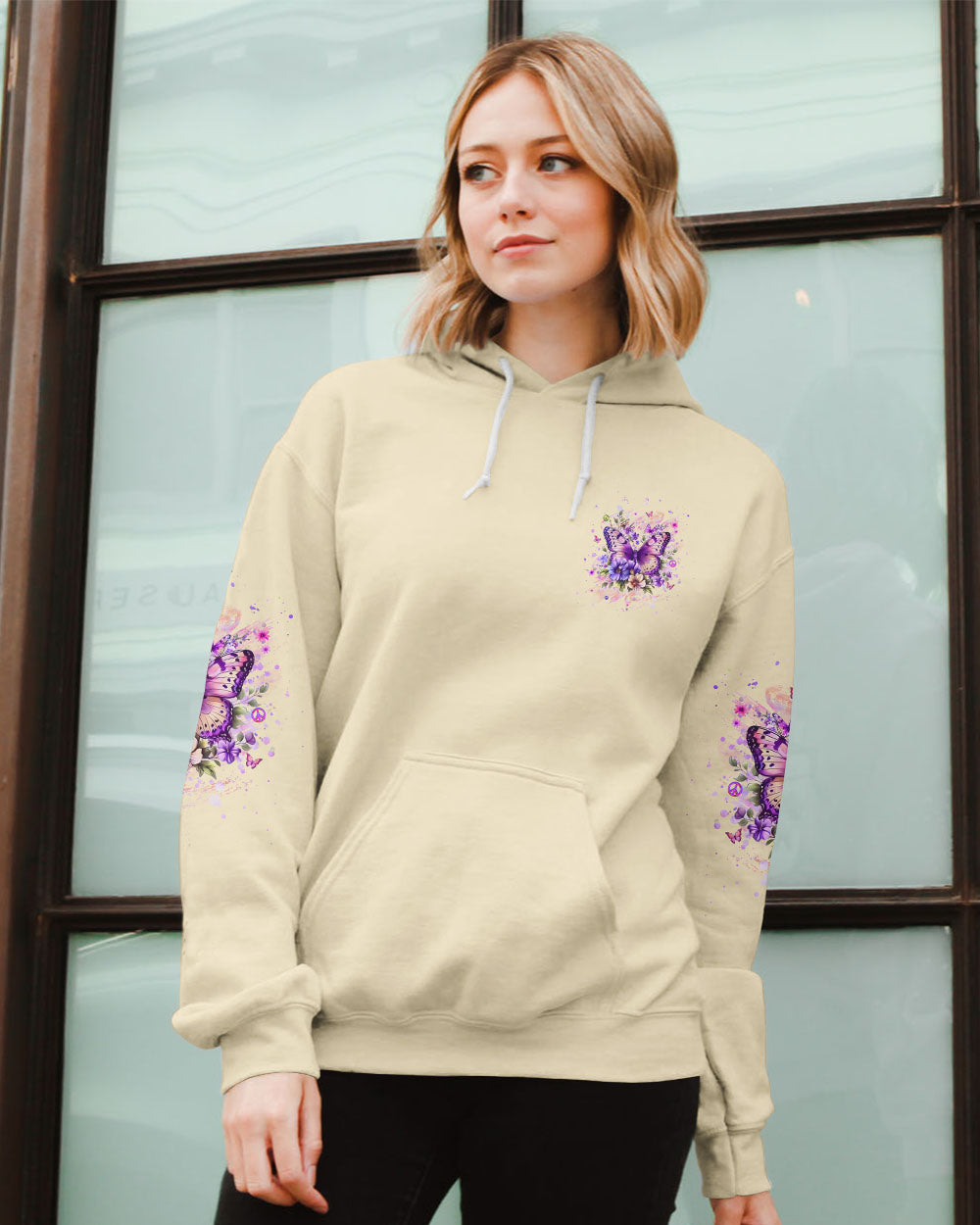 JUST BELIEVE BUTTERFLY ALL OVER PRINT - YHHG2608244