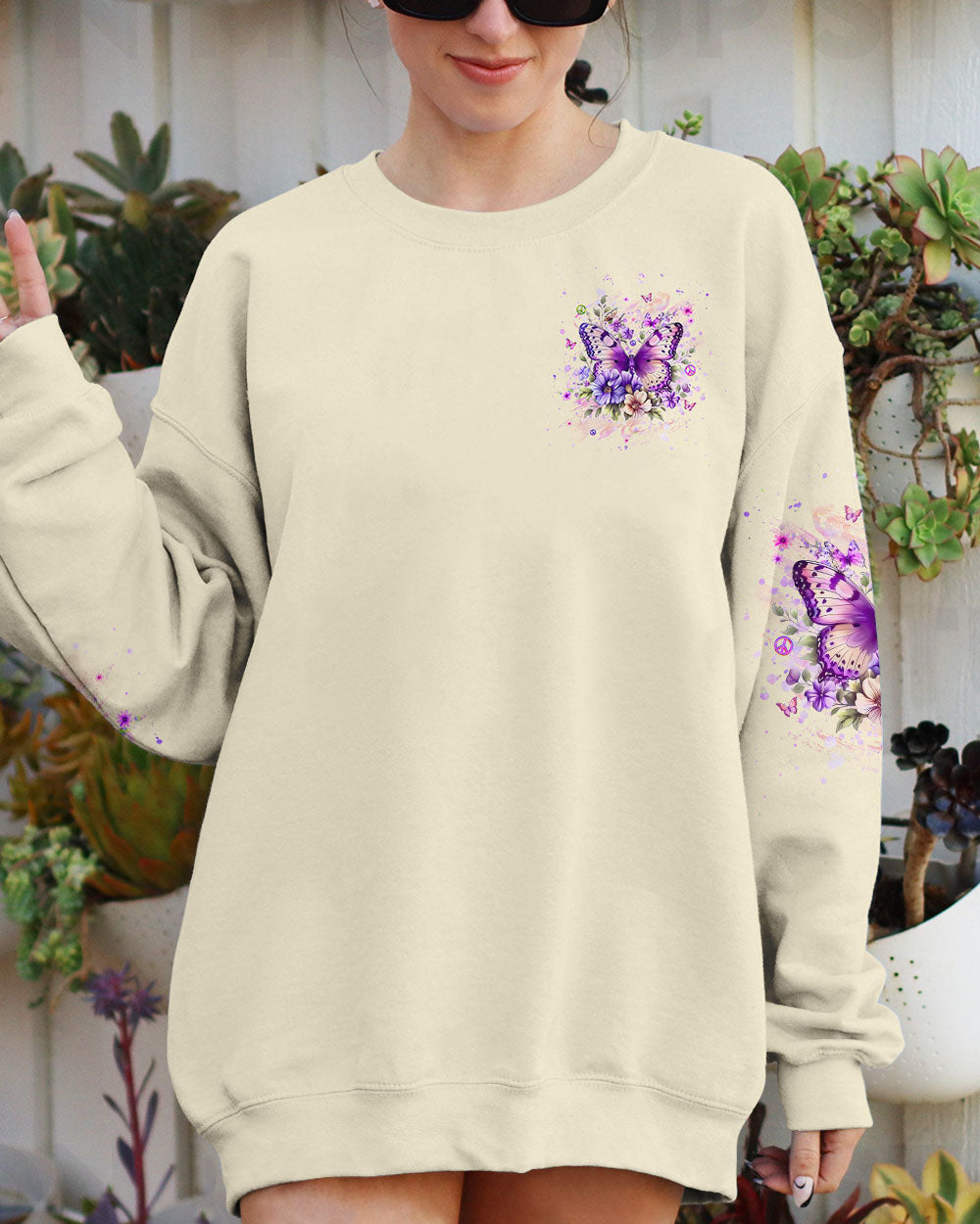 JUST BELIEVE BUTTERFLY ALL OVER PRINT - YHHG2608244
