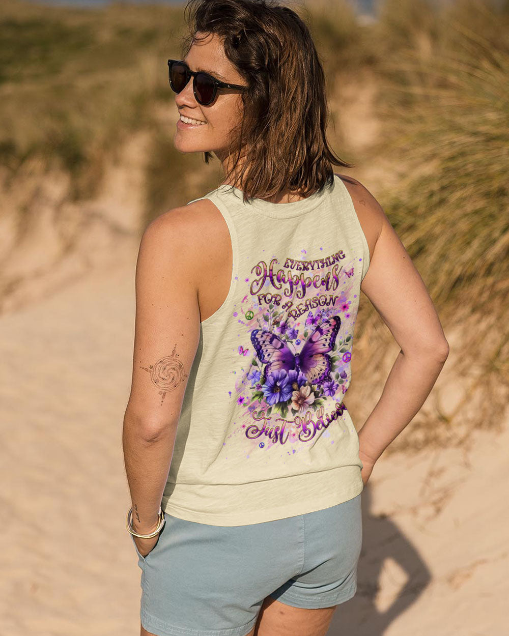 JUST BELIEVE BUTTERFLY ALL OVER PRINT - YHHG2608244