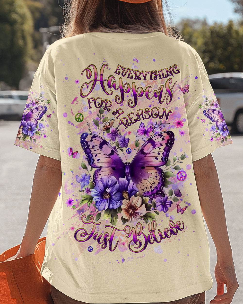 JUST BELIEVE BUTTERFLY ALL OVER PRINT - YHHG2608244