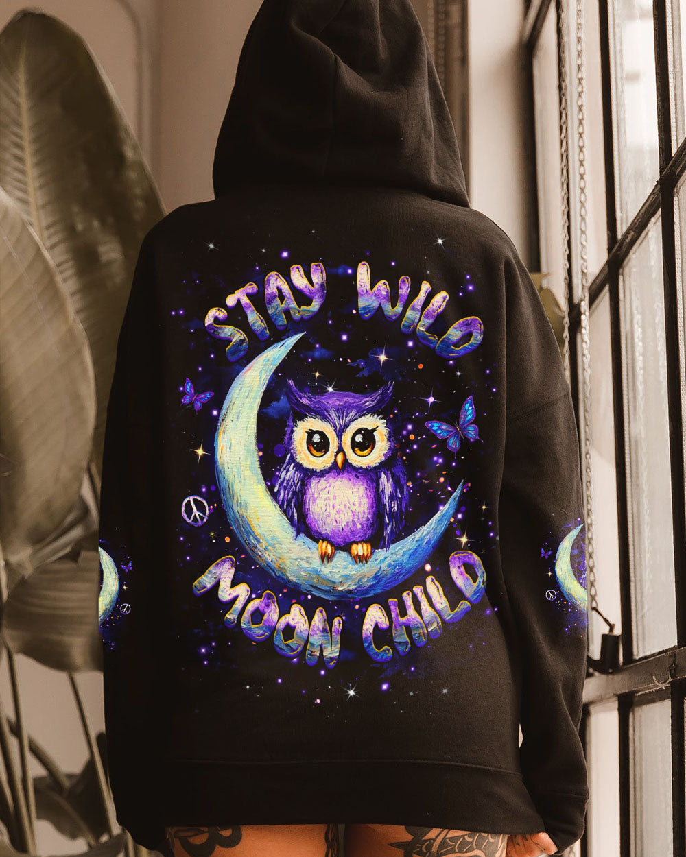 STAY WILD MOON CHILD OWL ALL OVER PRINT - YHHG2609251