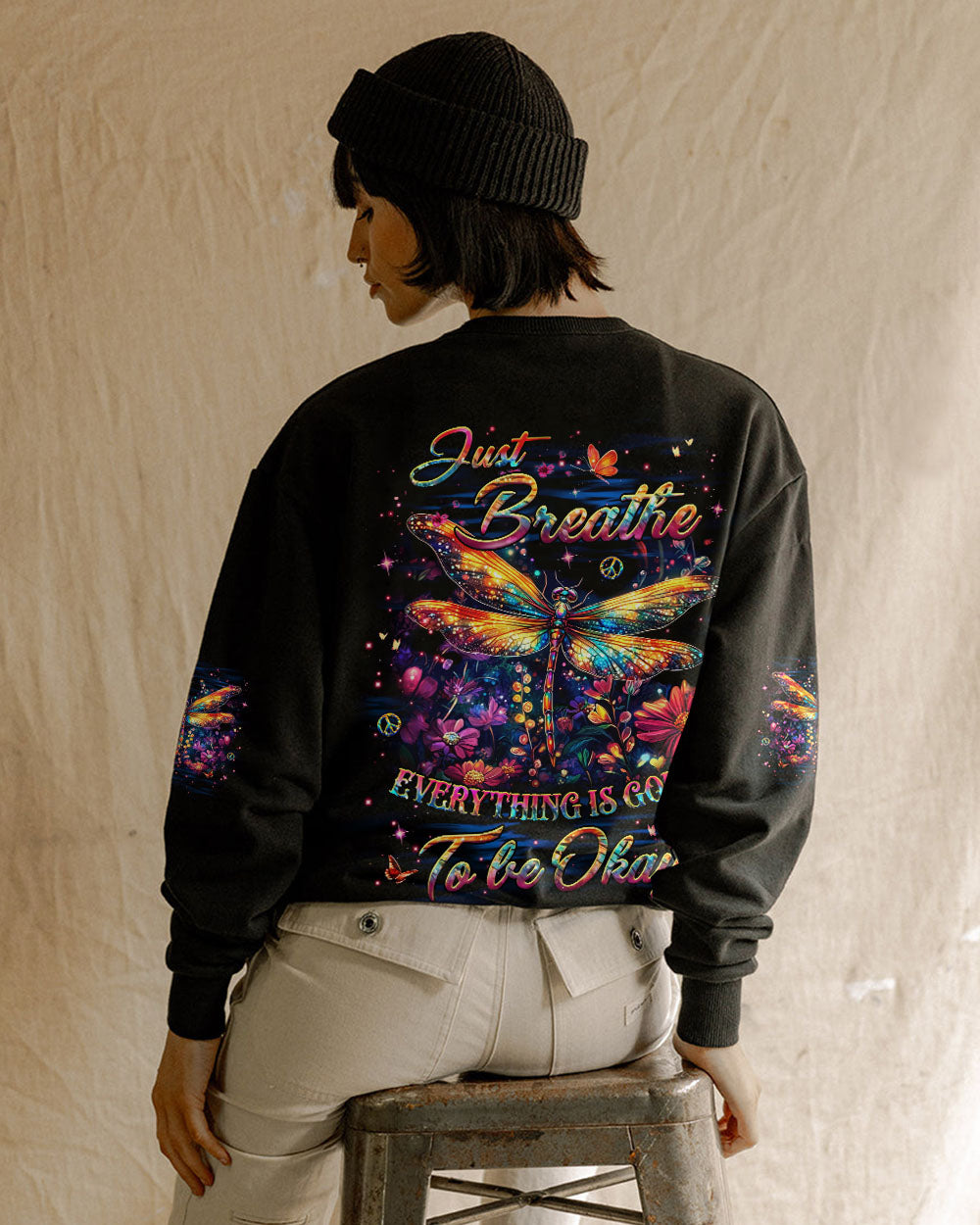 JUST BREATHE DRAGONFLY ALL OVER PRINT - YHHG2611253