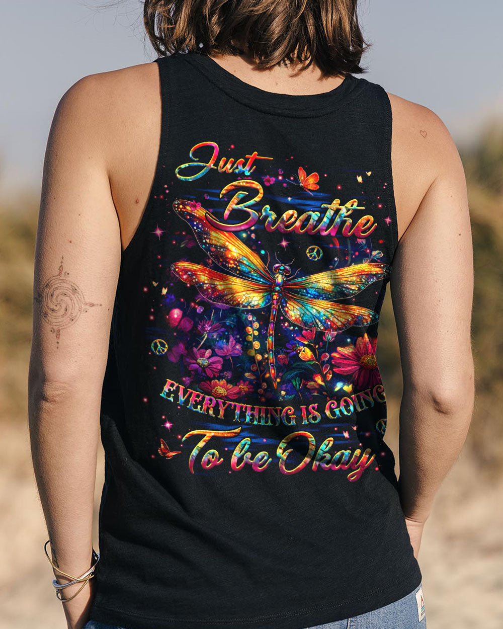 JUST BREATHE DRAGONFLY ALL OVER PRINT - YHHG2611253