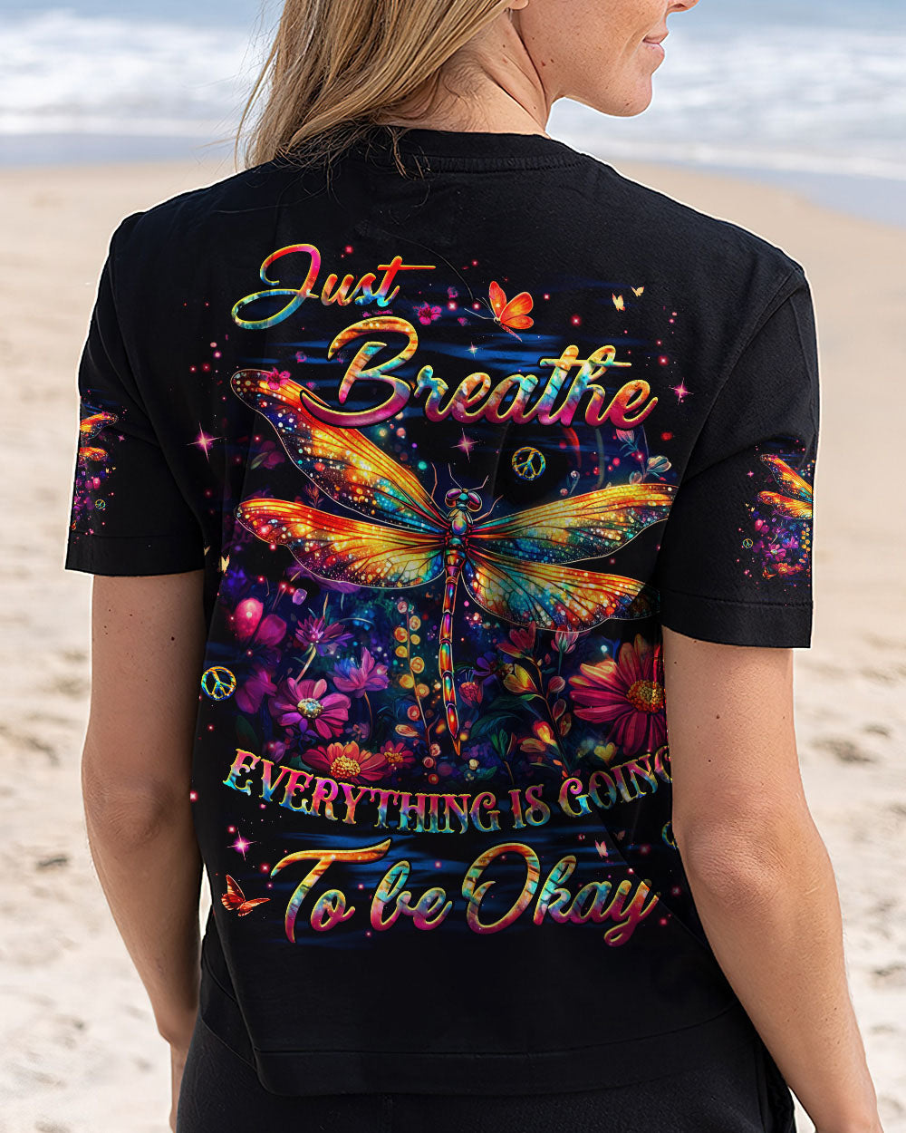 JUST BREATHE DRAGONFLY ALL OVER PRINT - YHHG2611253