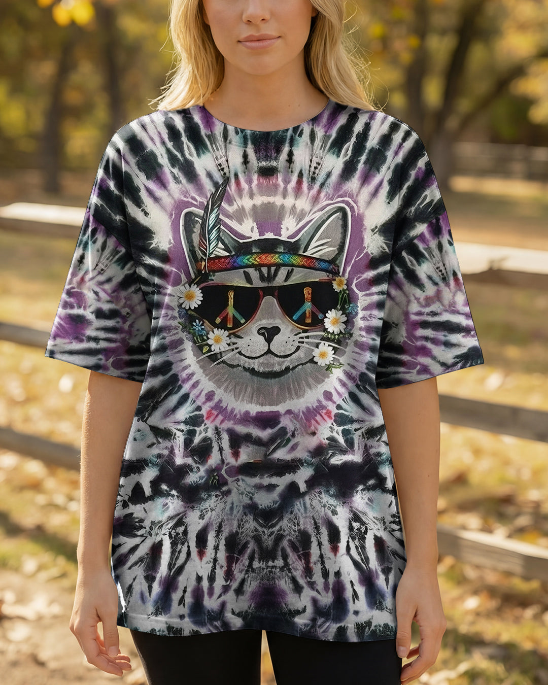 GROOVY COOL CAT ALL OVER PRINT - YHHG2701262
