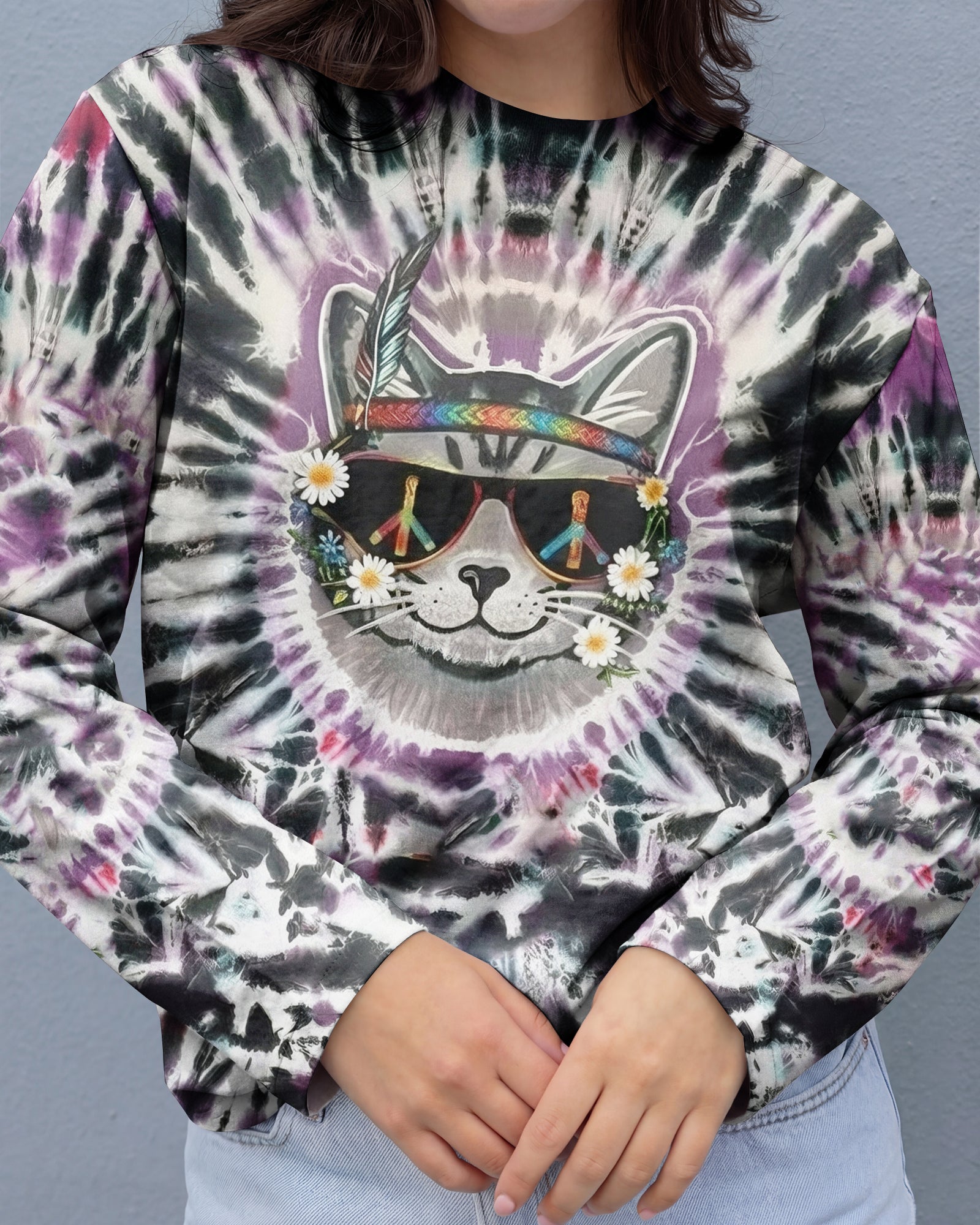 GROOVY COOL CAT ALL OVER PRINT - YHHG2701262