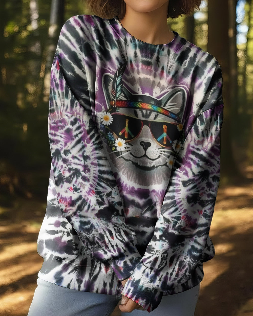 GROOVY COOL CAT ALL OVER PRINT - YHHG2701262