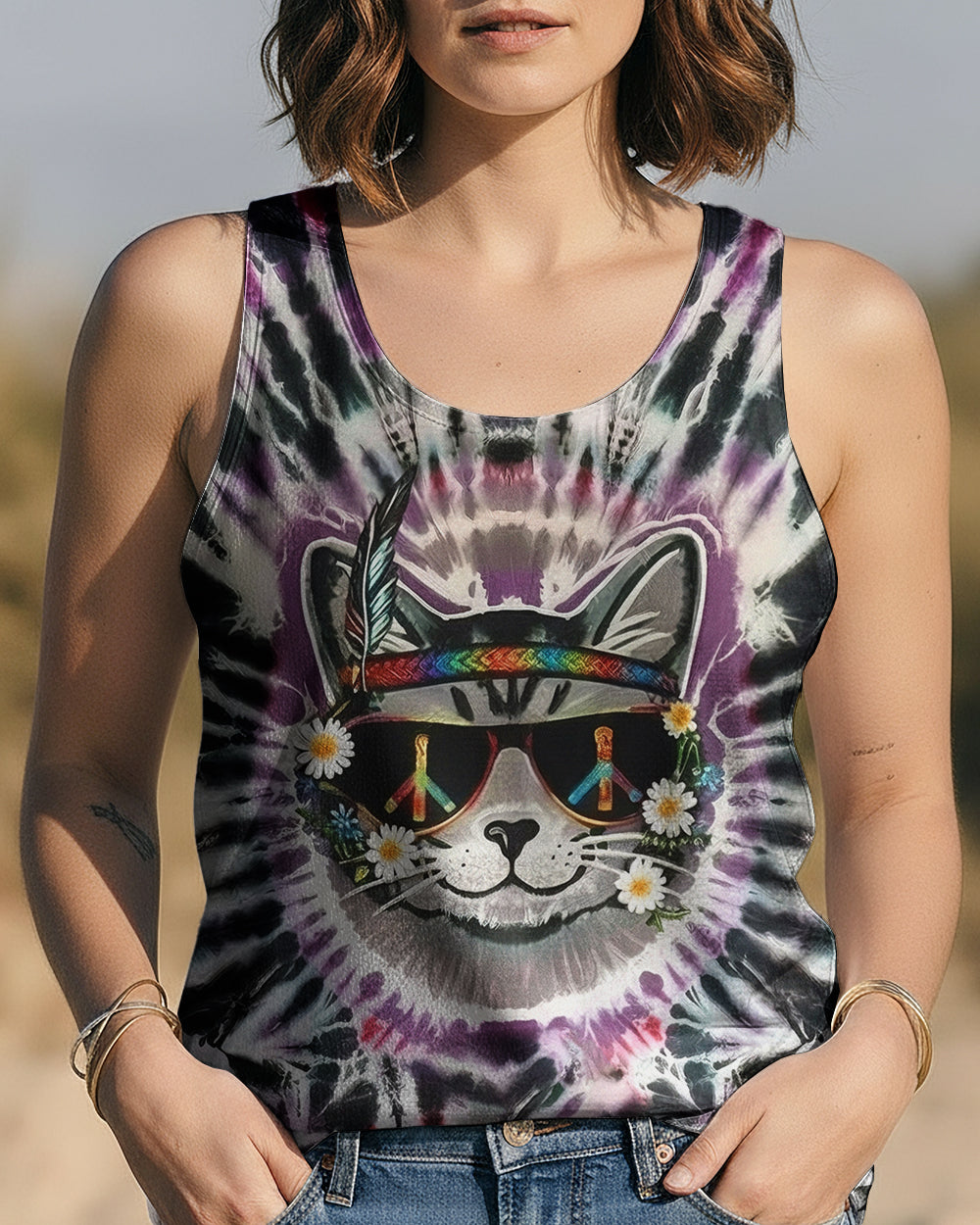 GROOVY COOL CAT ALL OVER PRINT - YHHG2701262