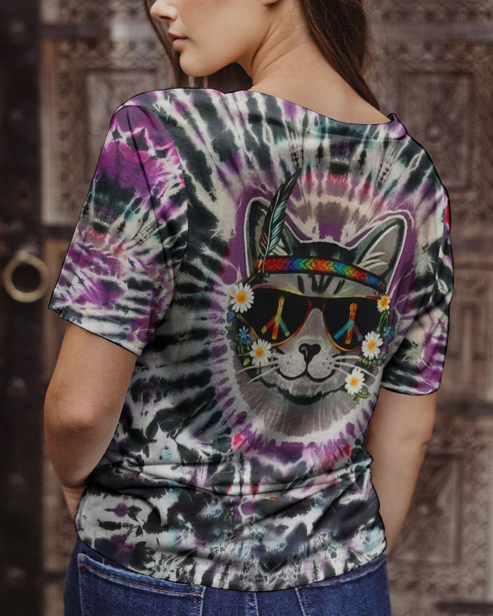 GROOVY COOL CAT ALL OVER PRINT - YHHG2701262