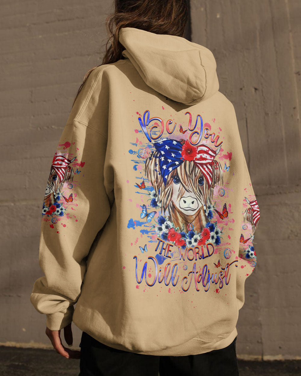 BE YOU THE WORLD WILL ADJUST ALL OVER PRINT - YHHG2706247