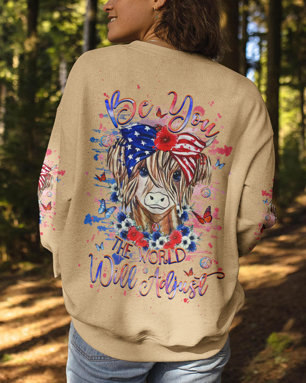 BE YOU THE WORLD WILL ADJUST ALL OVER PRINT - YHHG2706247