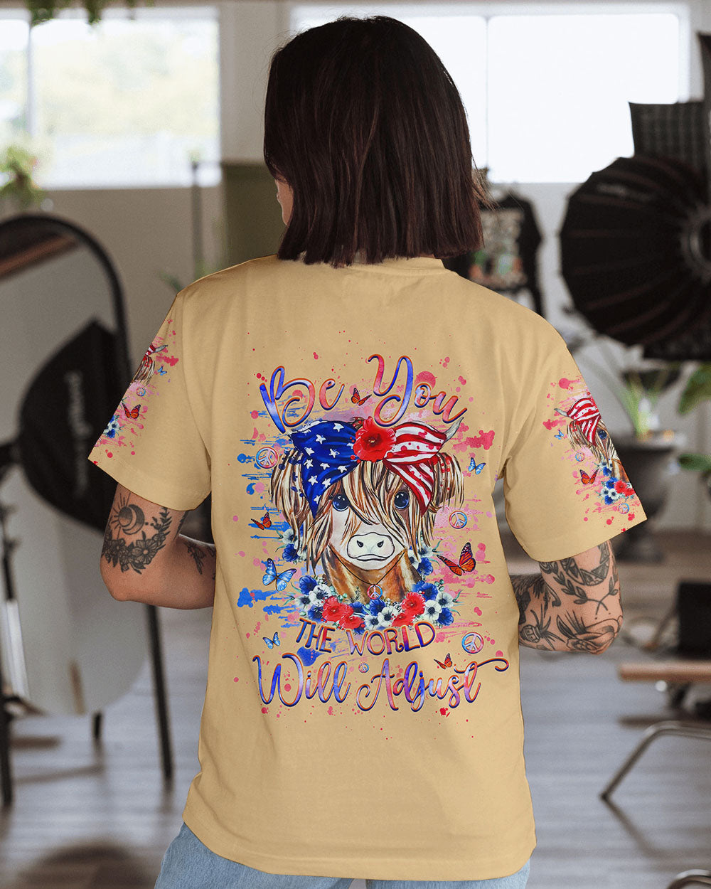 BE YOU THE WORLD WILL ADJUST ALL OVER PRINT - YHHG2706247