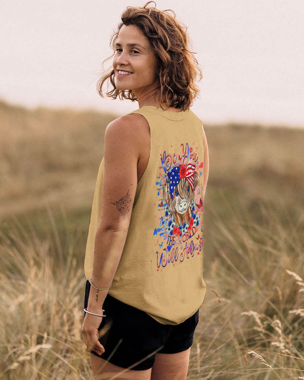 BE YOU THE WORLD WILL ADJUST ALL OVER PRINT - YHHG2706247