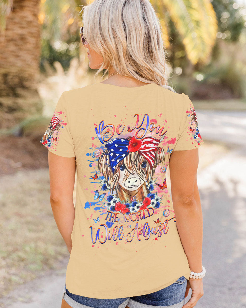 BE YOU THE WORLD WILL ADJUST ALL OVER PRINT - YHHG2706247