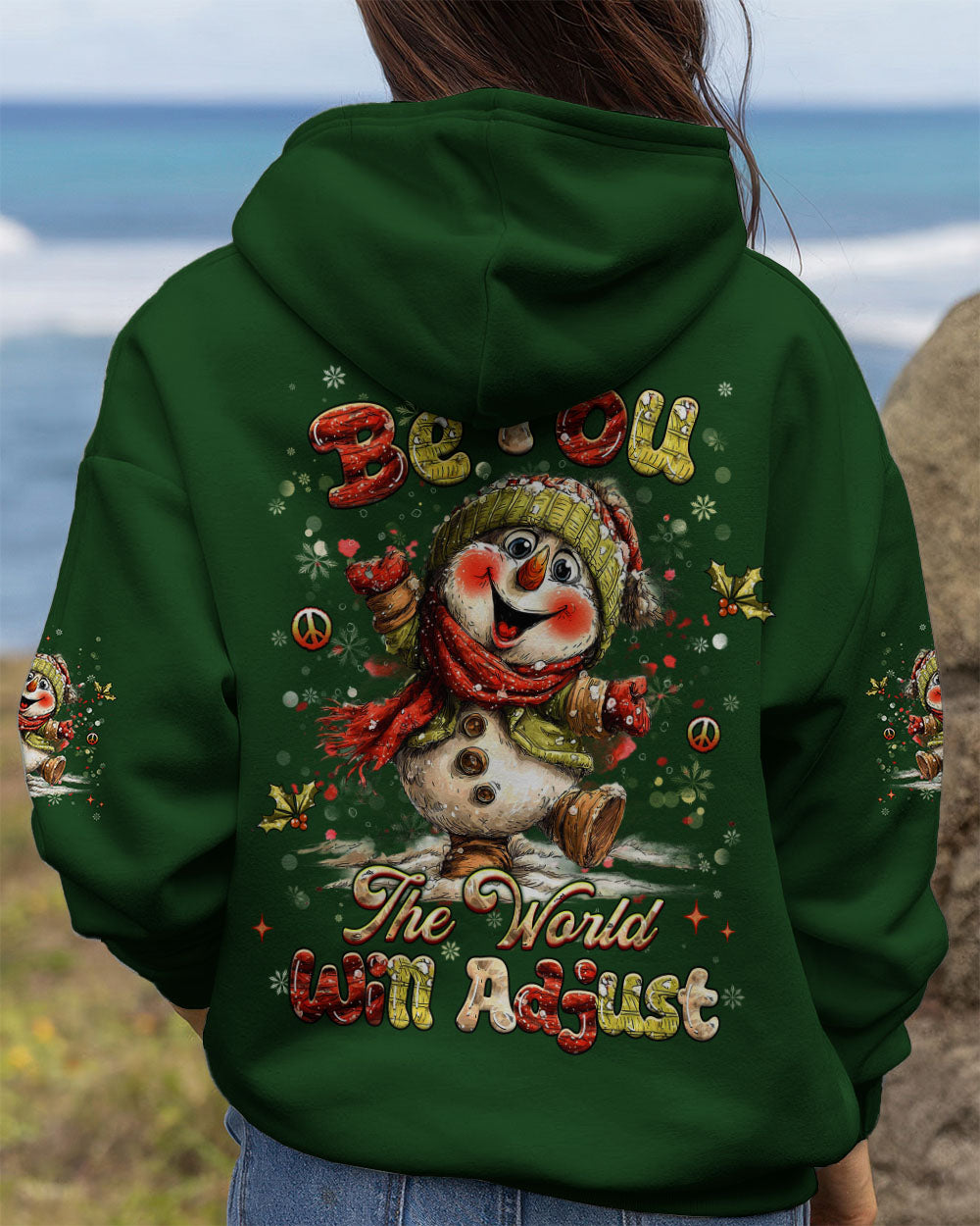 BE YOU THE WORLD WILL ADJUST CHRISTMAS ALL OVER PRINT - YHHG2710252