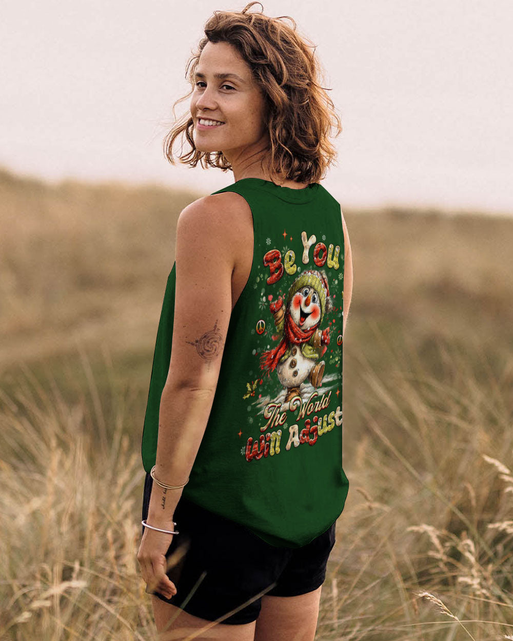 BE YOU THE WORLD WILL ADJUST CHRISTMAS ALL OVER PRINT - YHHG2710252